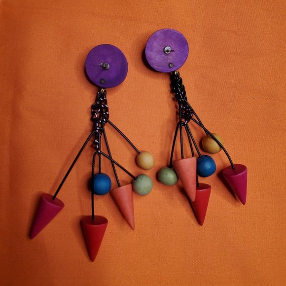 Handmade Earrings Earrings Funky - Picture 2 of 2